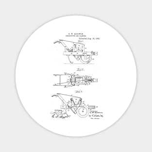 Distributor and Planter Vintage Patent Hand Drawing Magnet